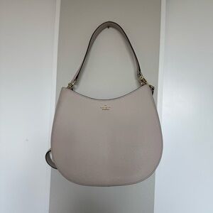 Kate Spade Beige Shoulder Bag with Crossbody Strap